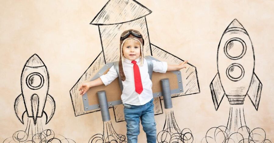 A child's imagination.