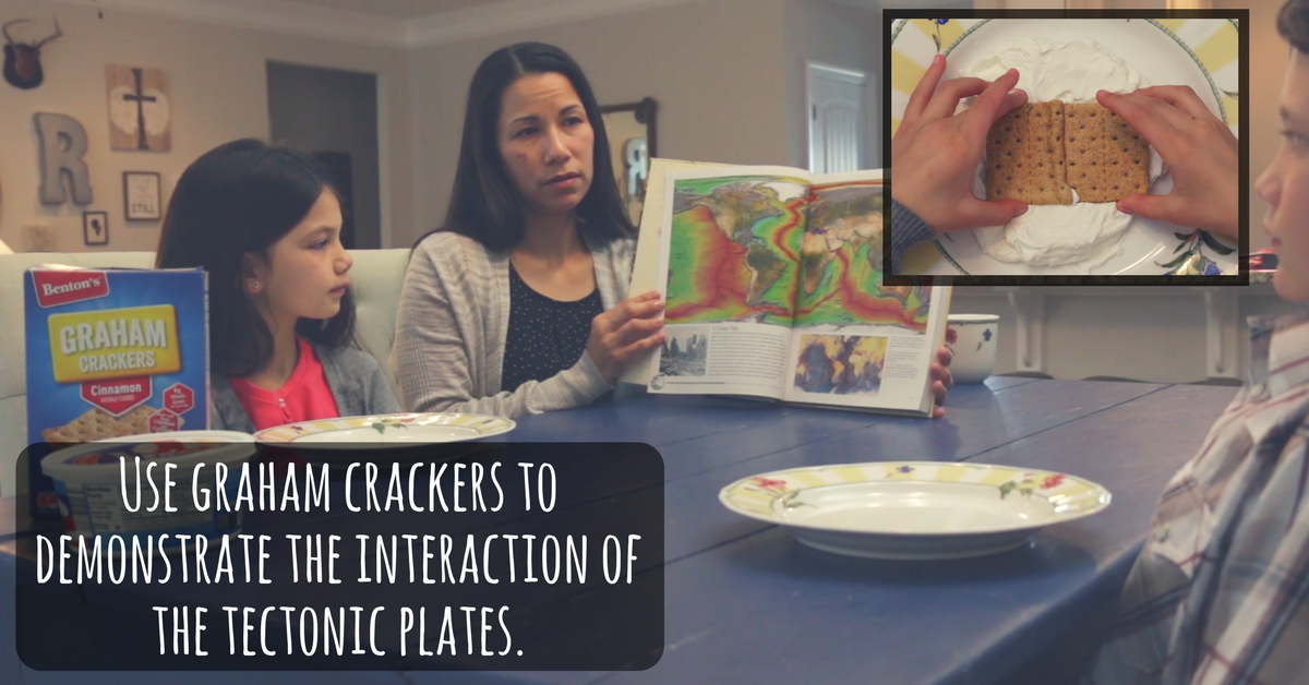 use graham crackers to demonstrate the interaction of the tectonic plates