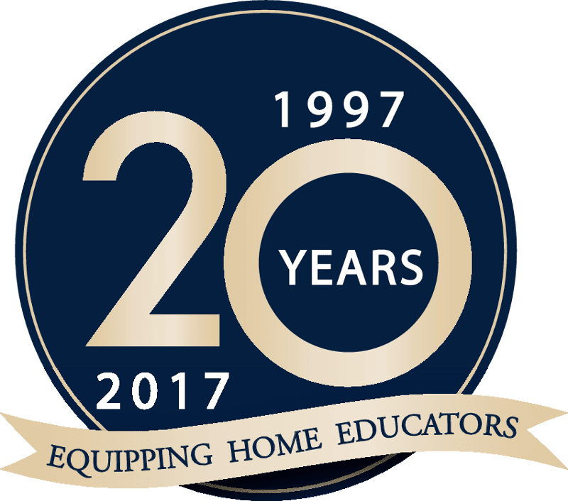 20 years from 1997 to 2017 of equipping home educators badge