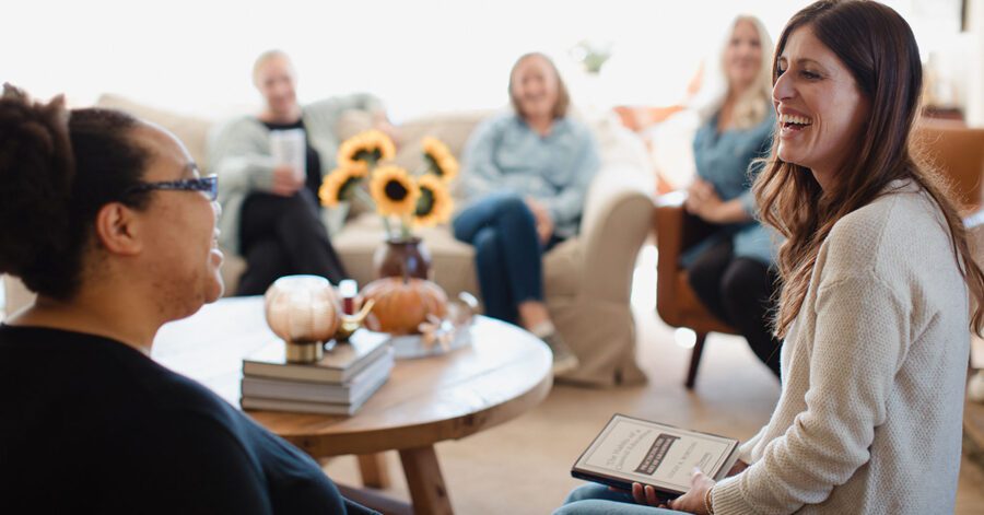 ladies discussing the best books for homeschooling parents