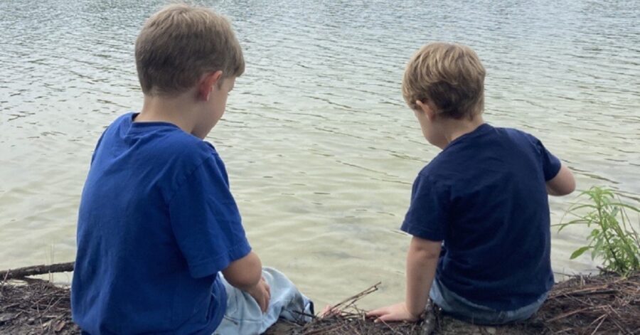 What not to do this summer - boys by lake - stress-free summer