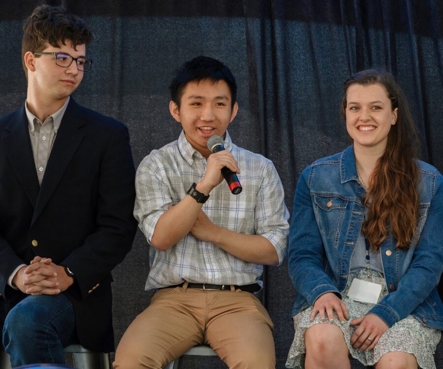 Challenge students speaking on a panel at National Conference