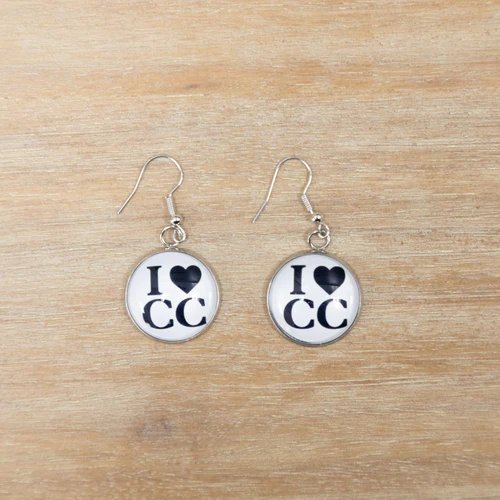 I heart CC earrings