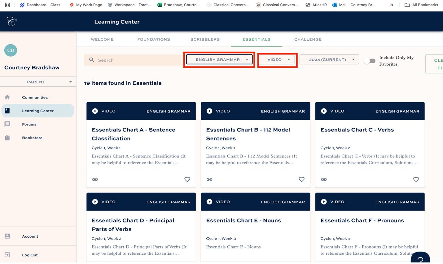 CC Connected Learning Center Essentials resources