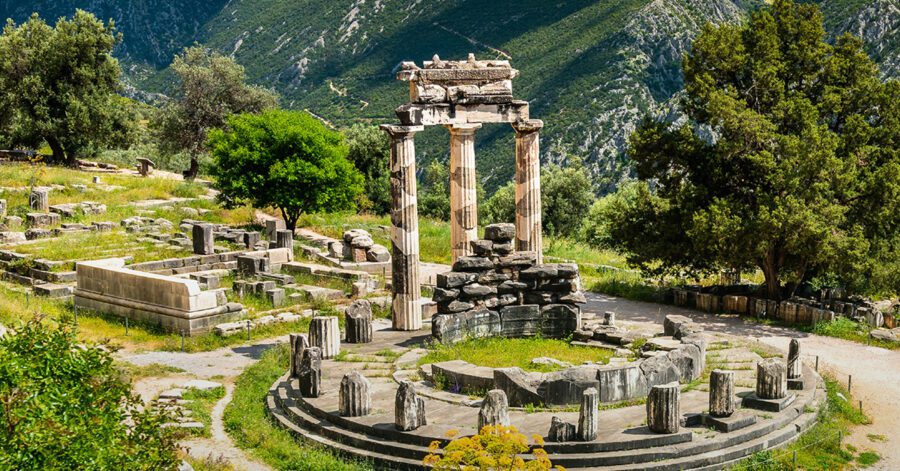 Birthplace of philosophy: an ancient Greek ruin.