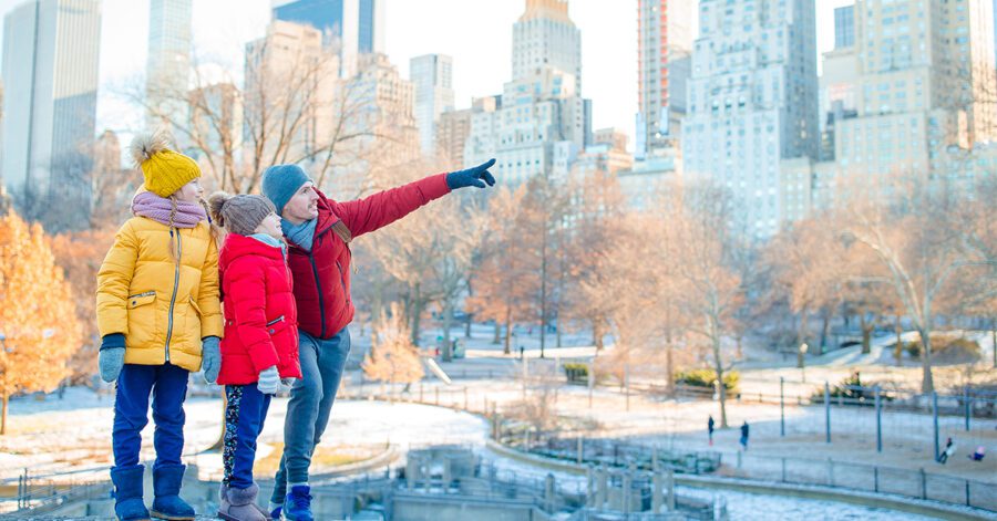 Homeschool family exploring field trips in New York City