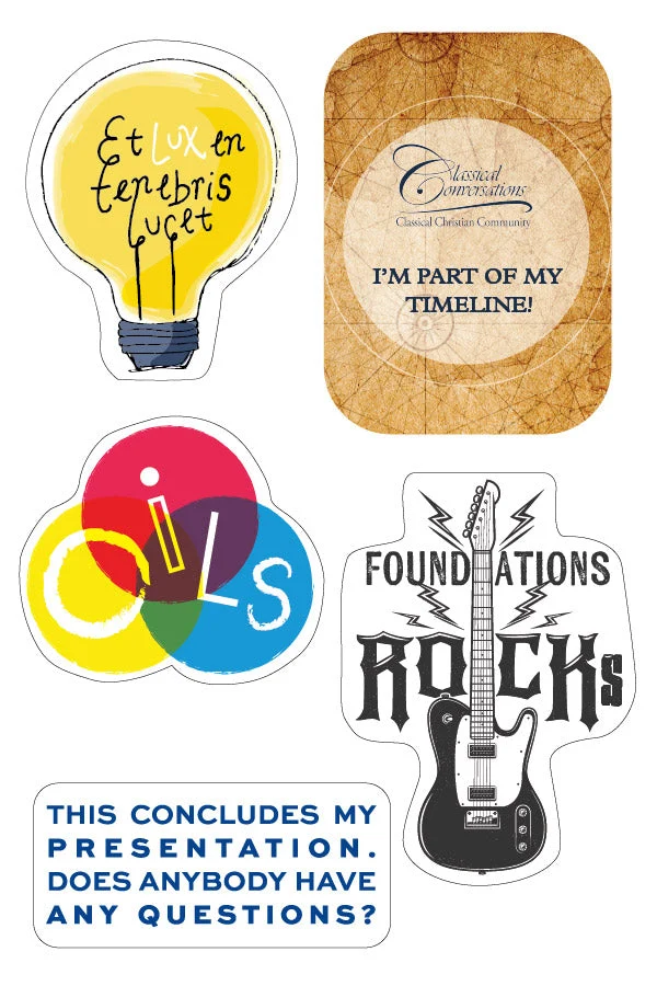CC Foundations vinyl stickers
