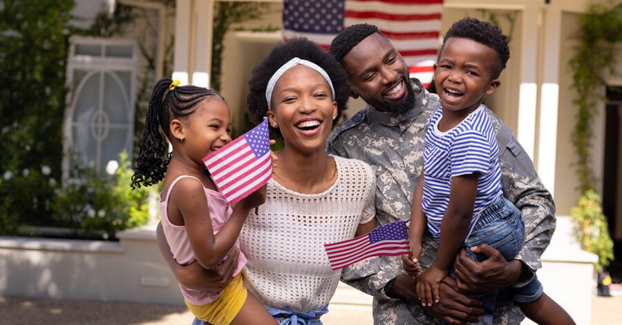 Homeschool family celebrating America's 250th anniversary