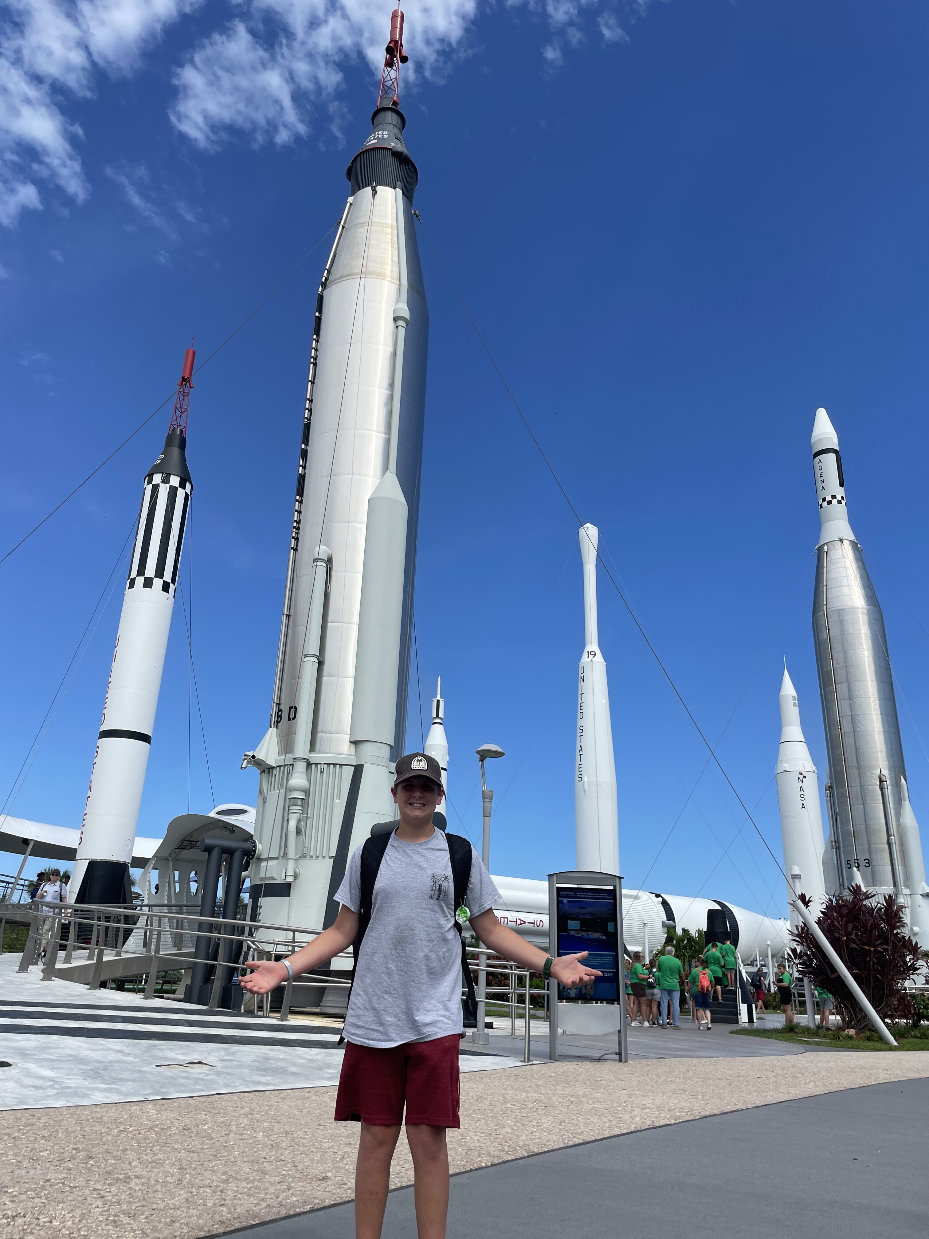 Student at Kennedy Space Center on an Orlando homeschool field trip
