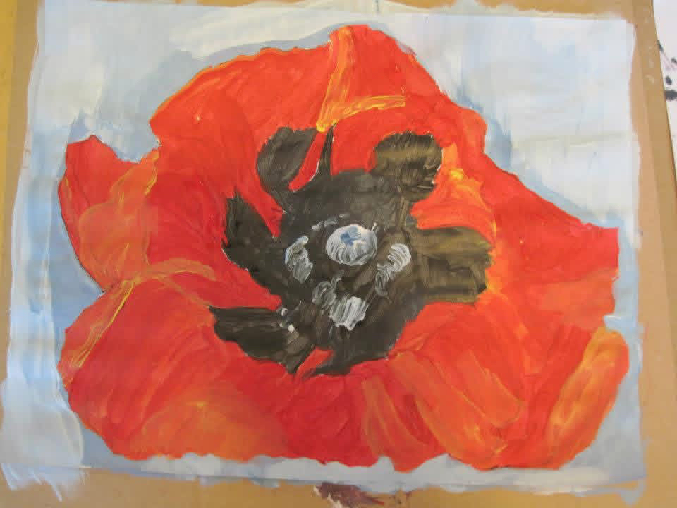 Georgia O'Keeffee student art