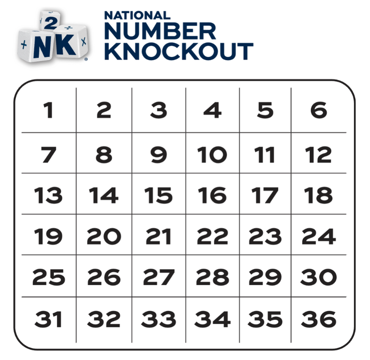 N2K homeschool math competition game board
