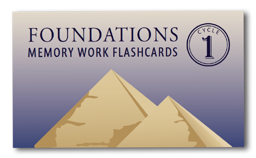 Foundations Memory Work Flashcards