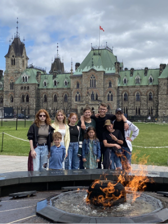 homeschooling family in Canada